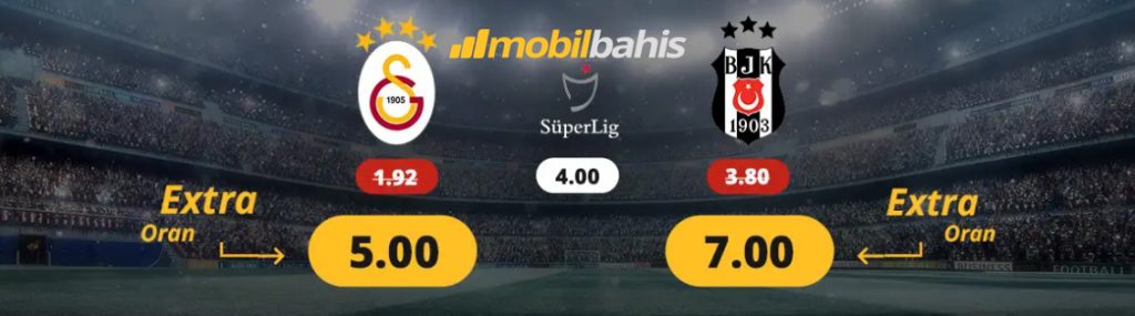 Galatasaray Beşiktaş En Yüksek Bahis Oranları Açıklandı