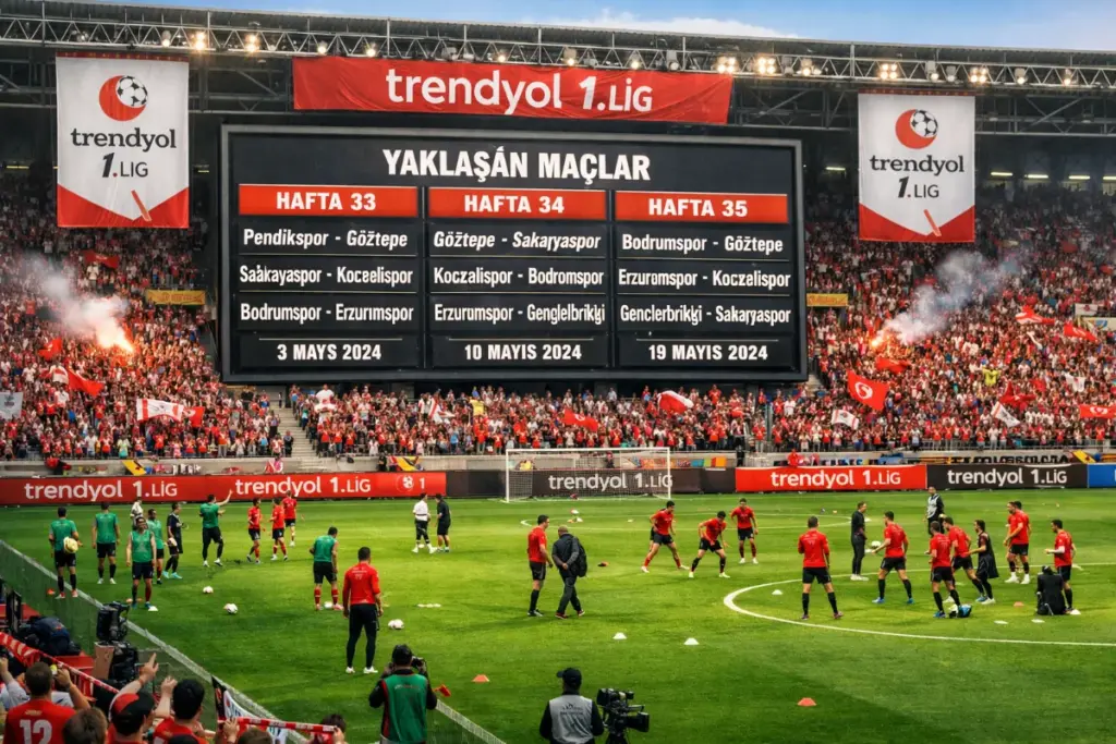 Trendyol 1. Lig 33, 34 ve 35. Hafta Maç Takvimi Duyuruldu